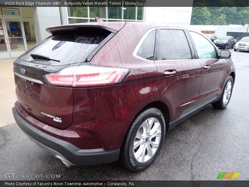 Burgundy Velvet Metallic Tinted / Ebony 2020 Ford Edge Titanium AWD