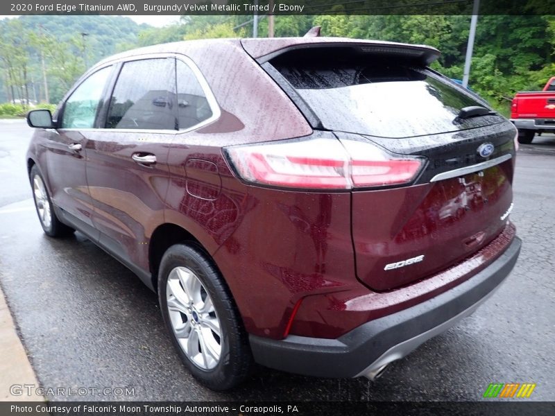 Burgundy Velvet Metallic Tinted / Ebony 2020 Ford Edge Titanium AWD