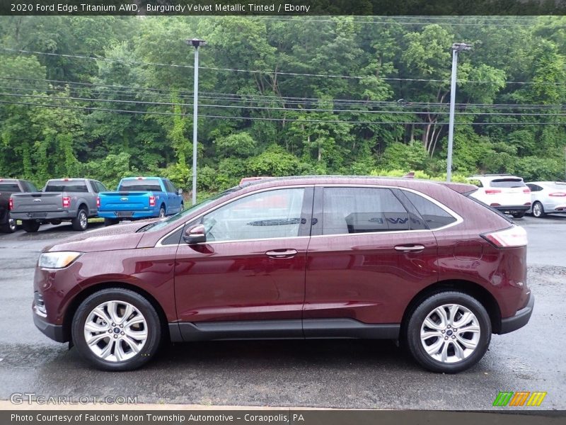  2020 Edge Titanium AWD Burgundy Velvet Metallic Tinted