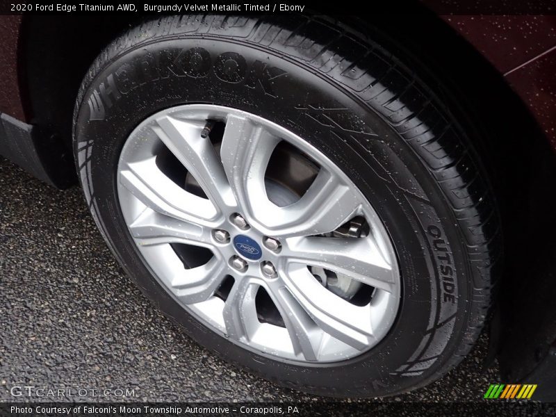 Burgundy Velvet Metallic Tinted / Ebony 2020 Ford Edge Titanium AWD