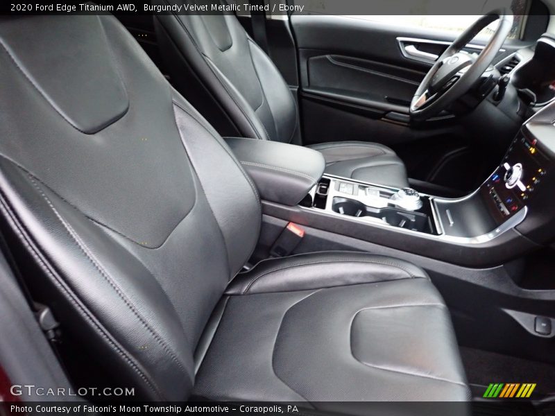 Burgundy Velvet Metallic Tinted / Ebony 2020 Ford Edge Titanium AWD