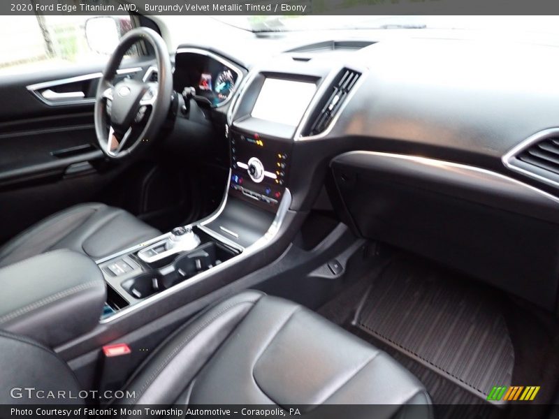Burgundy Velvet Metallic Tinted / Ebony 2020 Ford Edge Titanium AWD
