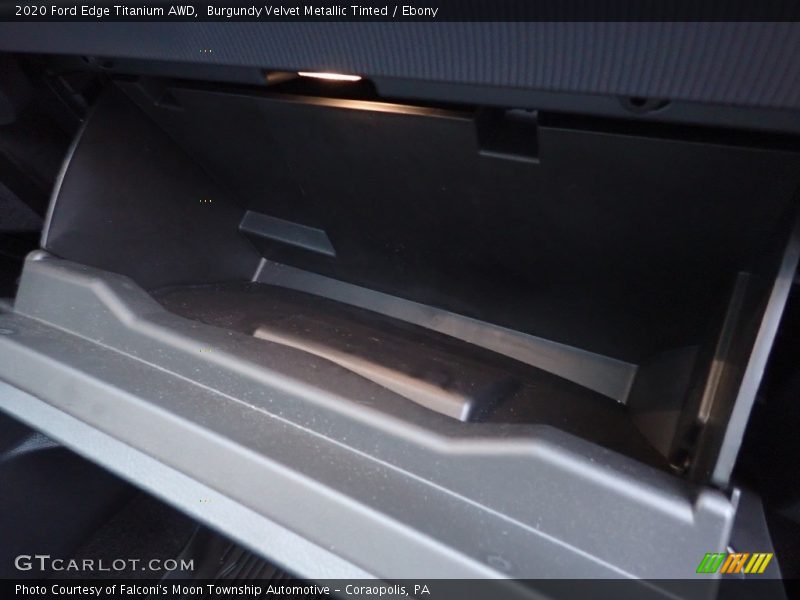 Burgundy Velvet Metallic Tinted / Ebony 2020 Ford Edge Titanium AWD
