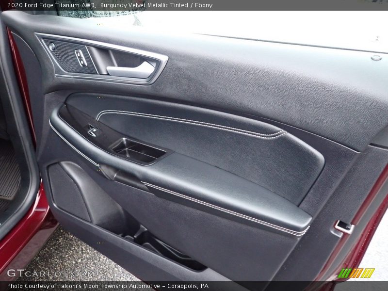 Burgundy Velvet Metallic Tinted / Ebony 2020 Ford Edge Titanium AWD