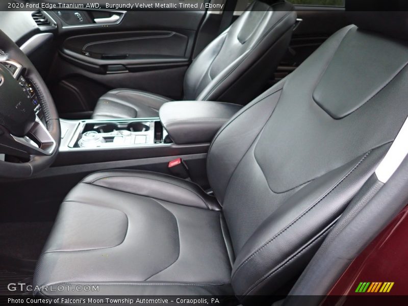 Burgundy Velvet Metallic Tinted / Ebony 2020 Ford Edge Titanium AWD