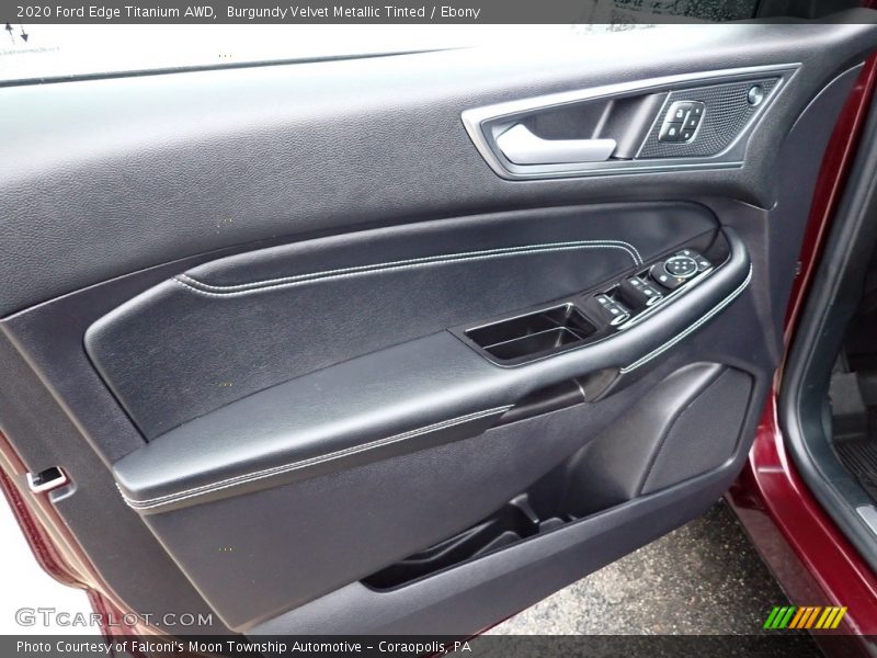 Burgundy Velvet Metallic Tinted / Ebony 2020 Ford Edge Titanium AWD