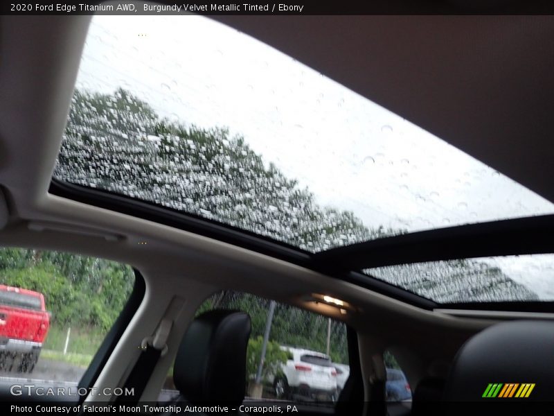 Burgundy Velvet Metallic Tinted / Ebony 2020 Ford Edge Titanium AWD