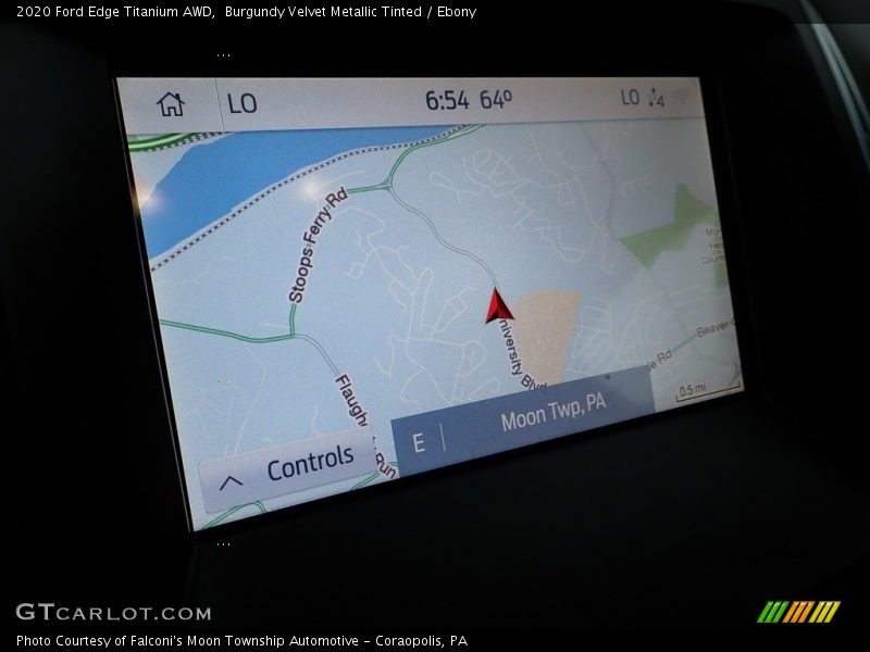 Burgundy Velvet Metallic Tinted / Ebony 2020 Ford Edge Titanium AWD