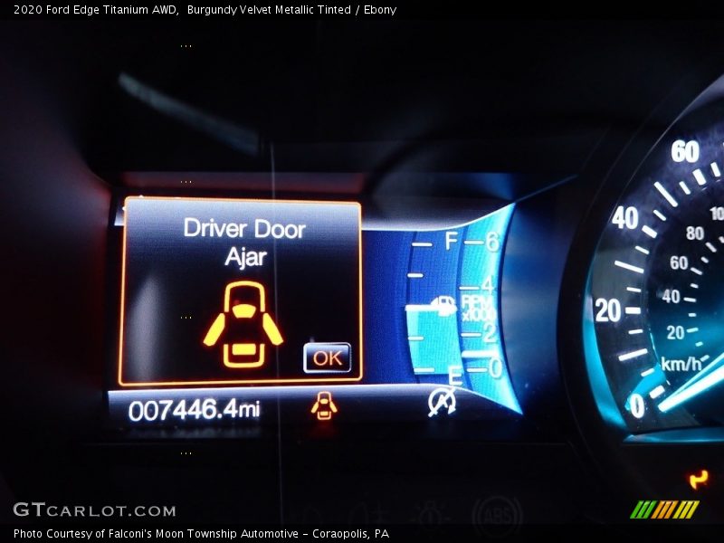 Burgundy Velvet Metallic Tinted / Ebony 2020 Ford Edge Titanium AWD