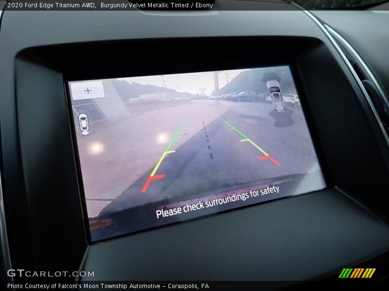 Burgundy Velvet Metallic Tinted / Ebony 2020 Ford Edge Titanium AWD