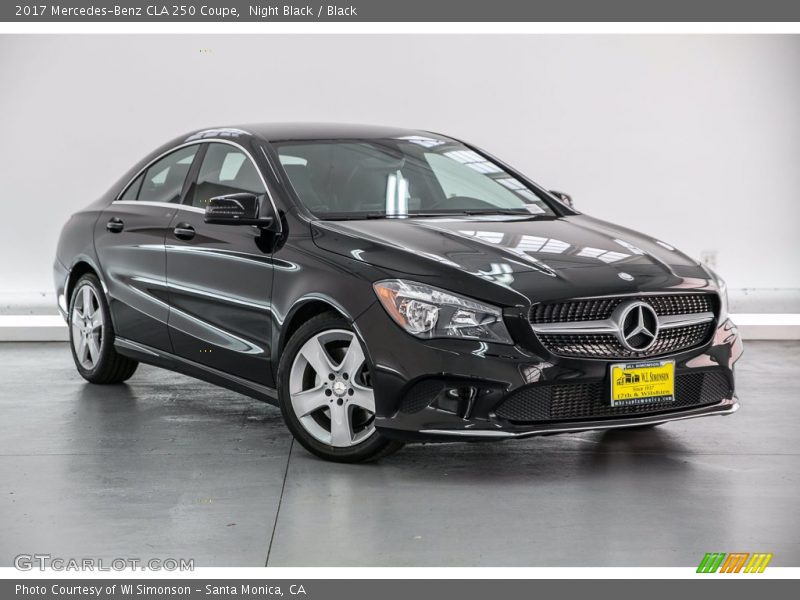 Night Black / Black 2017 Mercedes-Benz CLA 250 Coupe