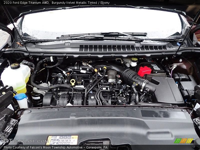 Burgundy Velvet Metallic Tinted / Ebony 2020 Ford Edge Titanium AWD
