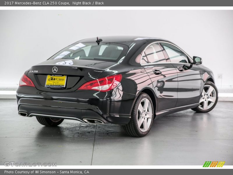 Night Black / Black 2017 Mercedes-Benz CLA 250 Coupe