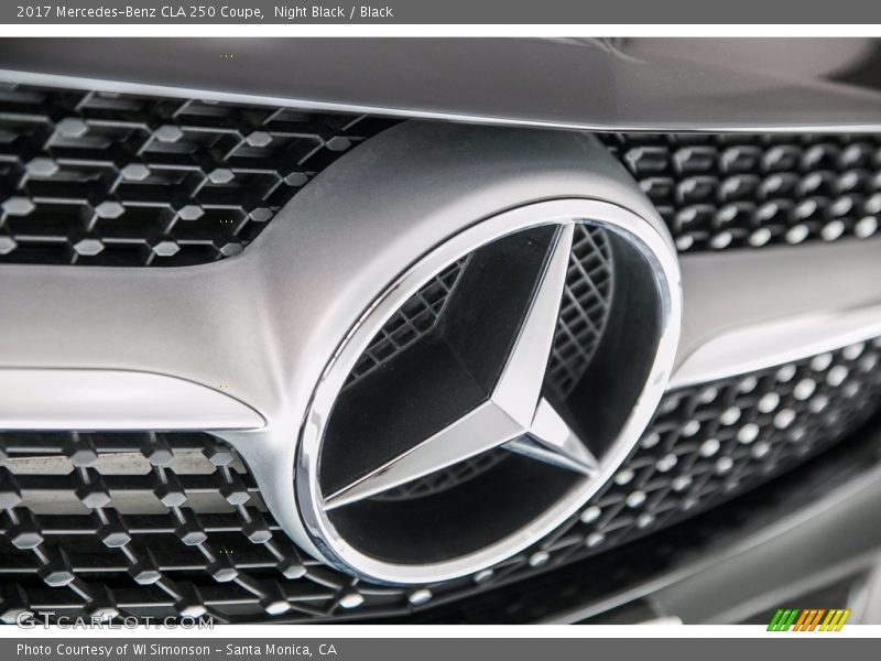 Night Black / Black 2017 Mercedes-Benz CLA 250 Coupe