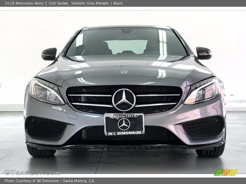 Selenite Grey Metallic / Black 2018 Mercedes-Benz C 300 Sedan