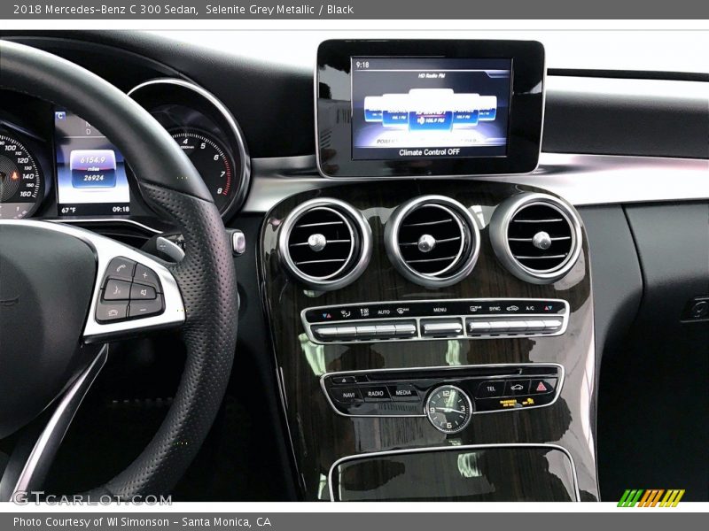 Selenite Grey Metallic / Black 2018 Mercedes-Benz C 300 Sedan