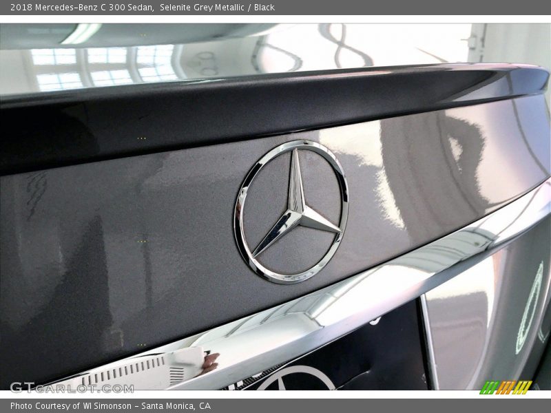 Selenite Grey Metallic / Black 2018 Mercedes-Benz C 300 Sedan
