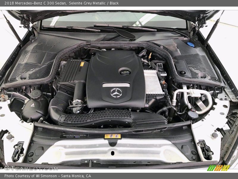Selenite Grey Metallic / Black 2018 Mercedes-Benz C 300 Sedan
