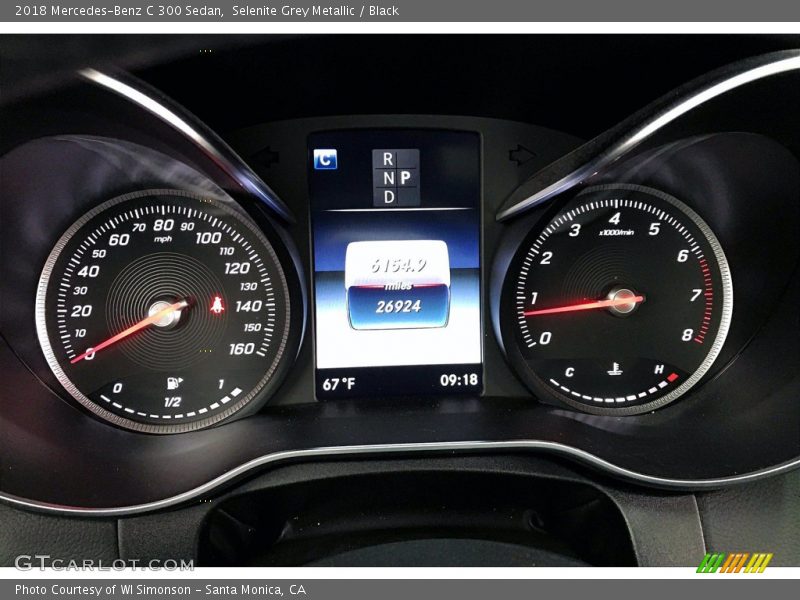 Selenite Grey Metallic / Black 2018 Mercedes-Benz C 300 Sedan