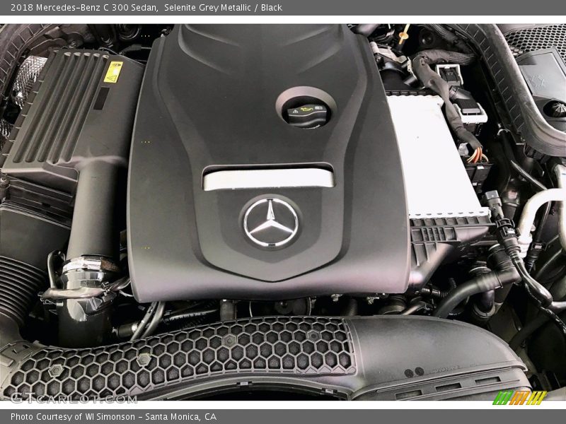Selenite Grey Metallic / Black 2018 Mercedes-Benz C 300 Sedan