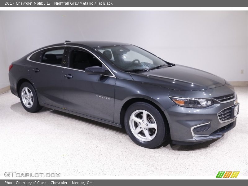Nightfall Gray Metallic / Jet Black 2017 Chevrolet Malibu LS
