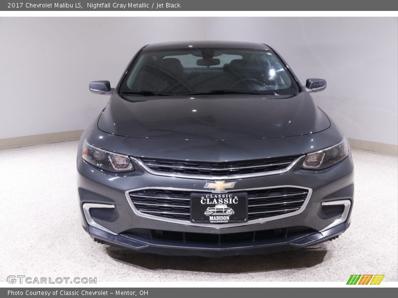 Nightfall Gray Metallic / Jet Black 2017 Chevrolet Malibu LS