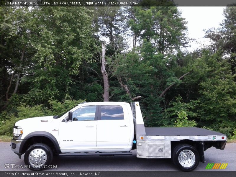 Bright White / Black/Diesel Gray 2019 Ram 4500 SLT Crew Cab 4x4 Chassis