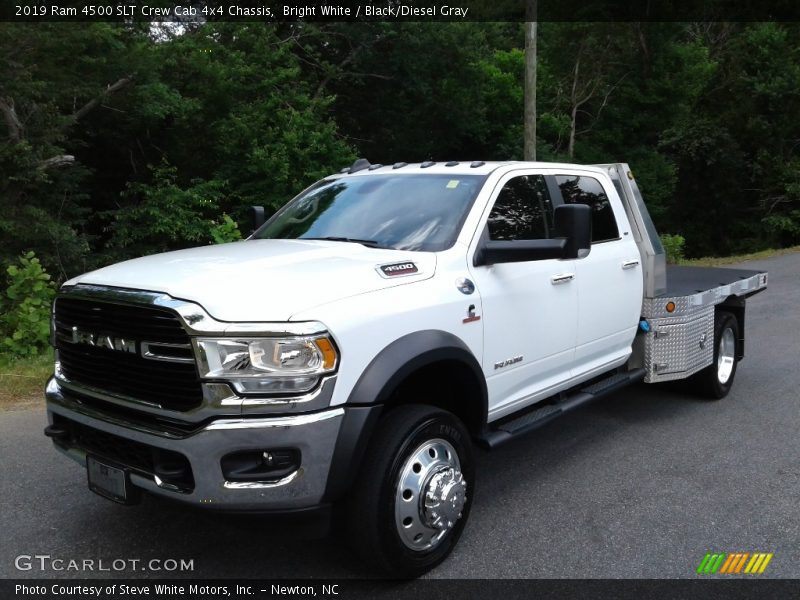 Bright White / Black/Diesel Gray 2019 Ram 4500 SLT Crew Cab 4x4 Chassis
