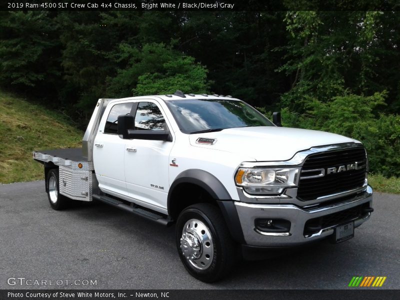 Bright White / Black/Diesel Gray 2019 Ram 4500 SLT Crew Cab 4x4 Chassis