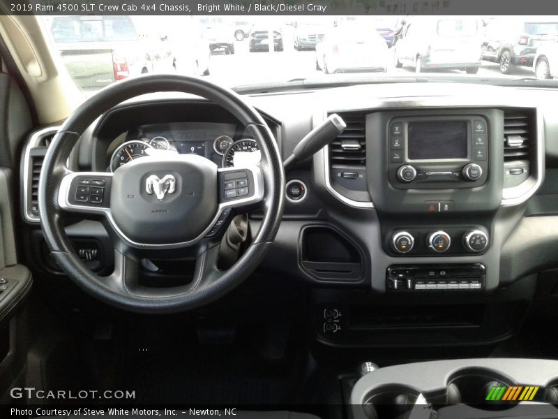 Bright White / Black/Diesel Gray 2019 Ram 4500 SLT Crew Cab 4x4 Chassis