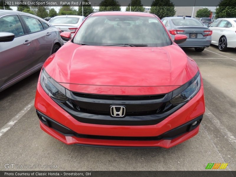 Rallye Red / Black 2021 Honda Civic Sport Sedan