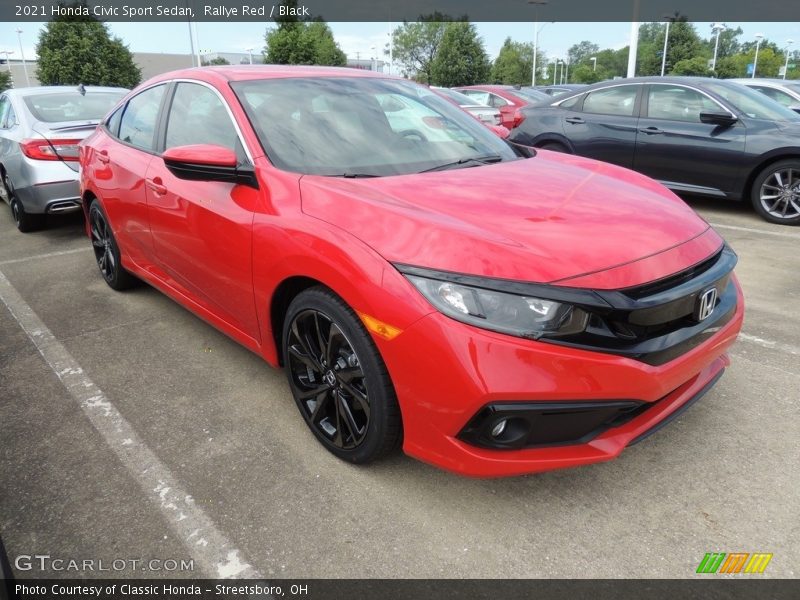 Rallye Red / Black 2021 Honda Civic Sport Sedan