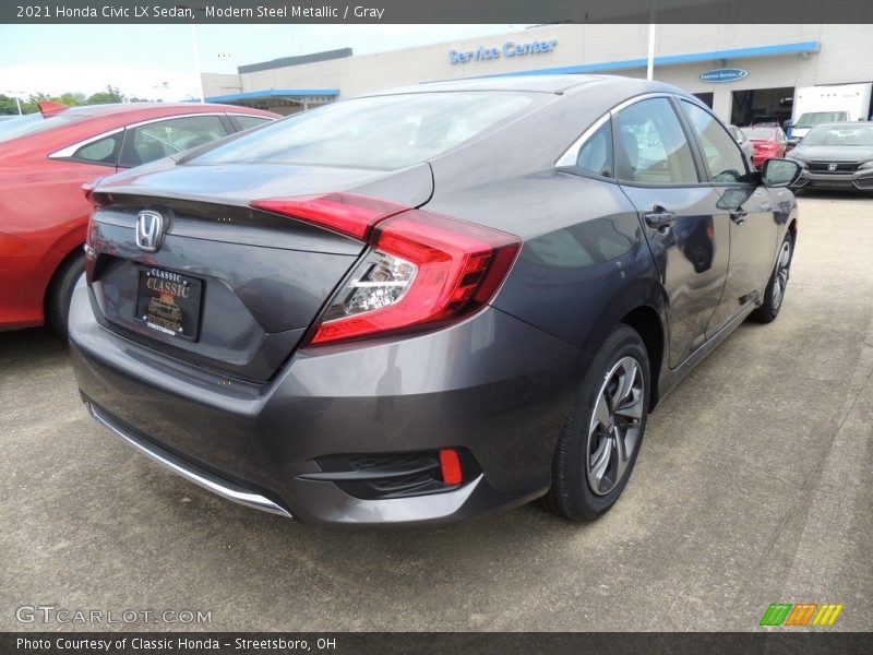 Modern Steel Metallic / Gray 2021 Honda Civic LX Sedan