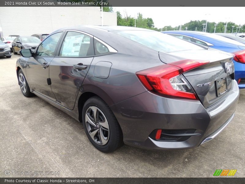 Modern Steel Metallic / Gray 2021 Honda Civic LX Sedan