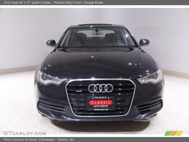 Phantom Black Pearl / Nougat Brown 2014 Audi A6 3.0T quattro Sedan