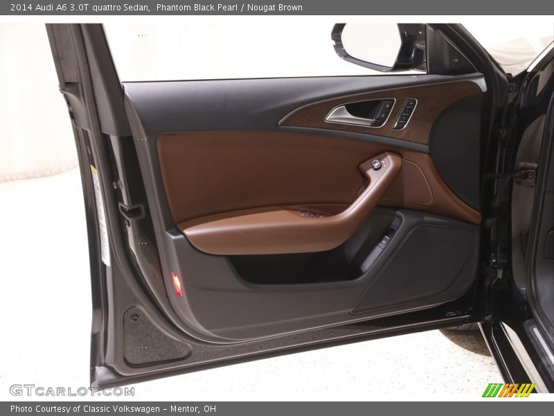 Phantom Black Pearl / Nougat Brown 2014 Audi A6 3.0T quattro Sedan