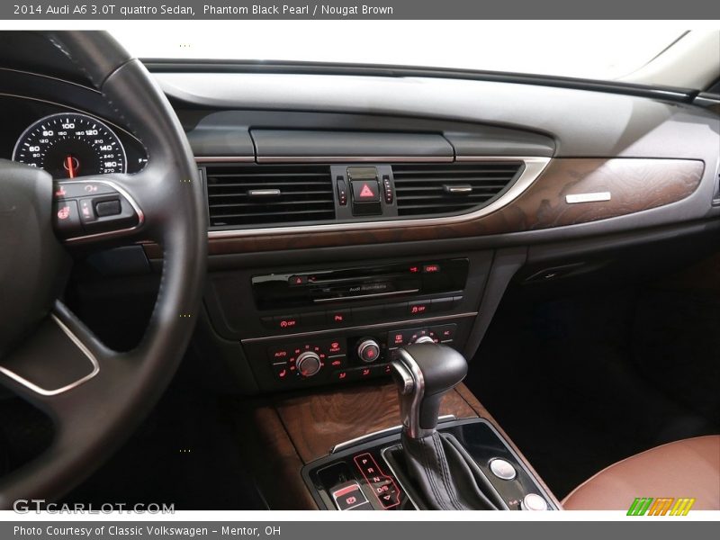 Phantom Black Pearl / Nougat Brown 2014 Audi A6 3.0T quattro Sedan