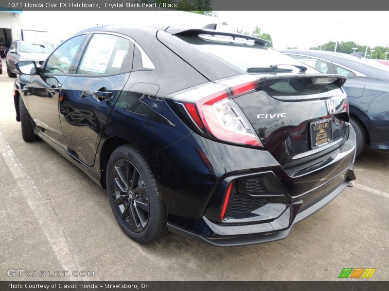 Crystal Black Pearl / Black 2021 Honda Civic EX Hatchback