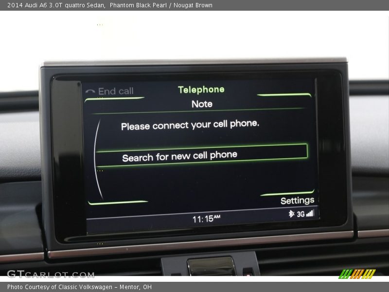 Phantom Black Pearl / Nougat Brown 2014 Audi A6 3.0T quattro Sedan