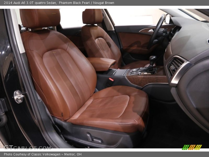 Phantom Black Pearl / Nougat Brown 2014 Audi A6 3.0T quattro Sedan