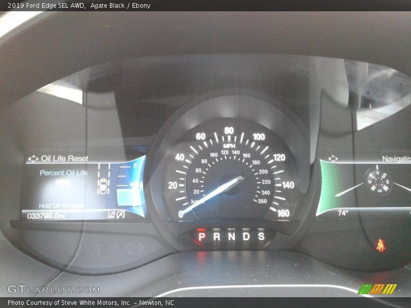 Agate Black / Ebony 2019 Ford Edge SEL AWD