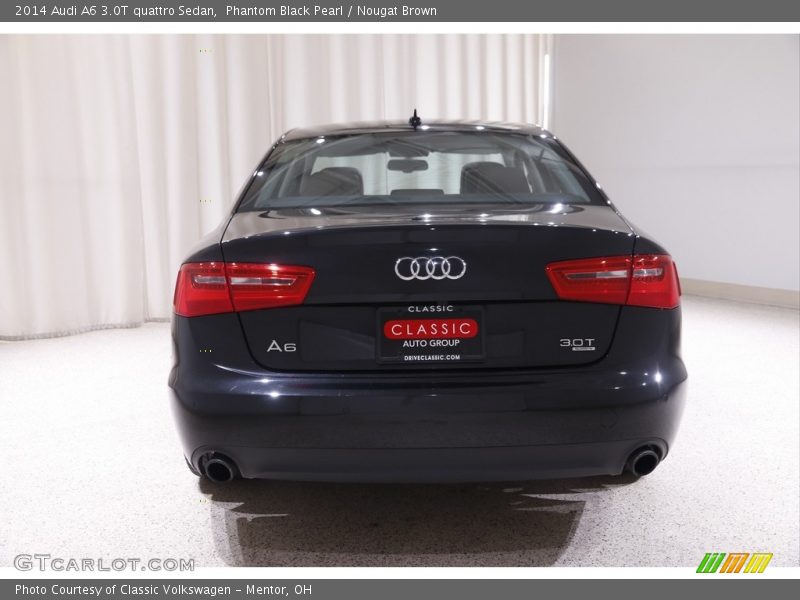 Phantom Black Pearl / Nougat Brown 2014 Audi A6 3.0T quattro Sedan