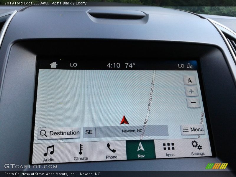 Agate Black / Ebony 2019 Ford Edge SEL AWD