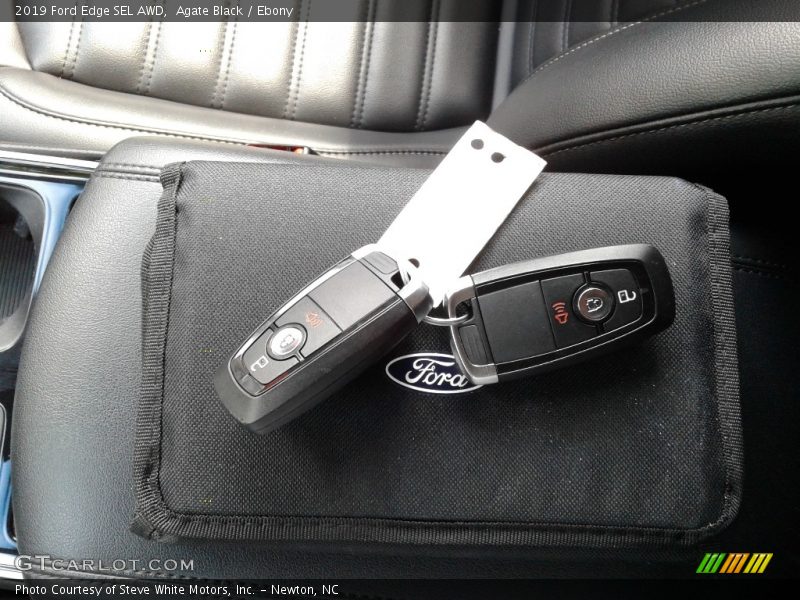 Agate Black / Ebony 2019 Ford Edge SEL AWD