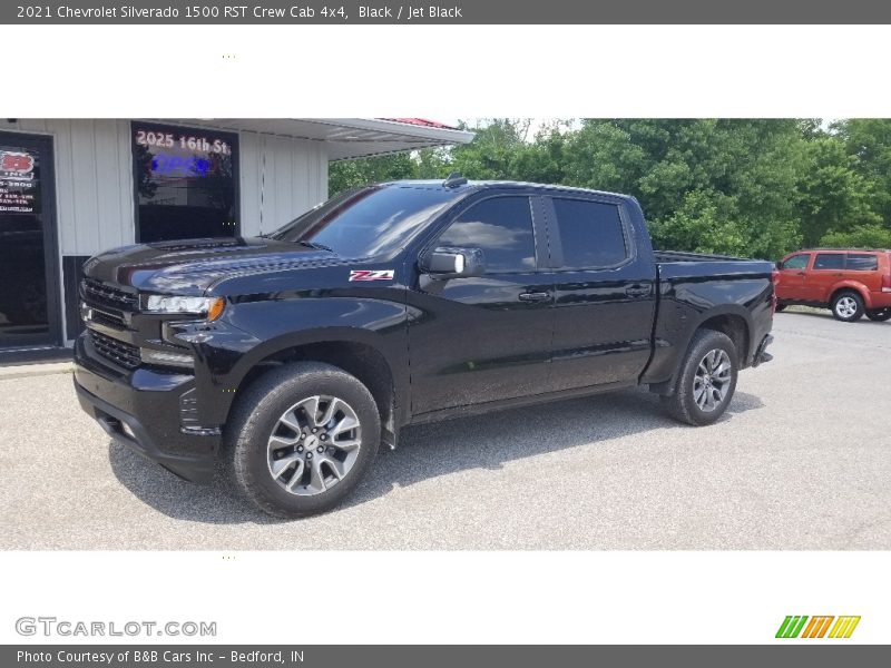 Black / Jet Black 2021 Chevrolet Silverado 1500 RST Crew Cab 4x4