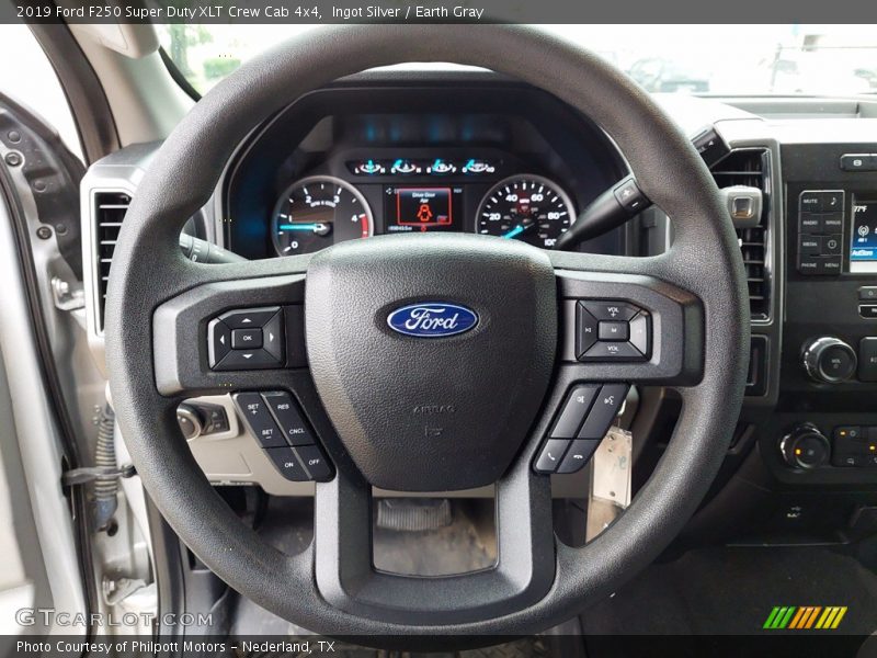 Ingot Silver / Earth Gray 2019 Ford F250 Super Duty XLT Crew Cab 4x4