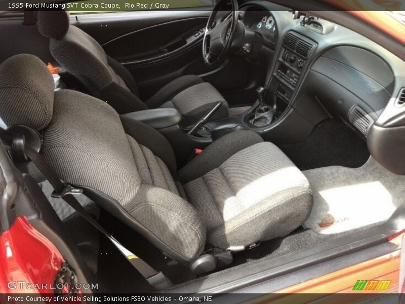 Rio Red / Gray 1995 Ford Mustang SVT Cobra Coupe