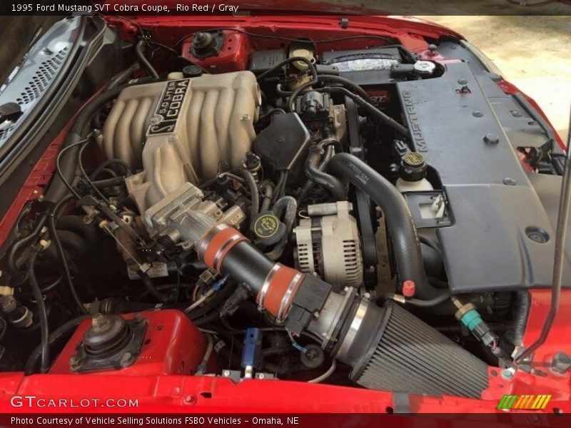 Rio Red / Gray 1995 Ford Mustang SVT Cobra Coupe