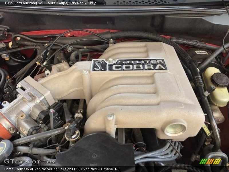 Rio Red / Gray 1995 Ford Mustang SVT Cobra Coupe