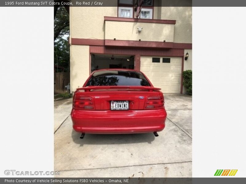 Rio Red / Gray 1995 Ford Mustang SVT Cobra Coupe
